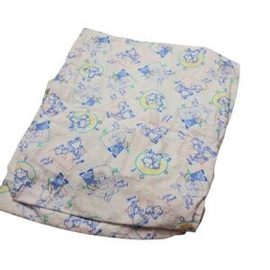 Vintage Nursery Rhymes ABC fitted crib sheet